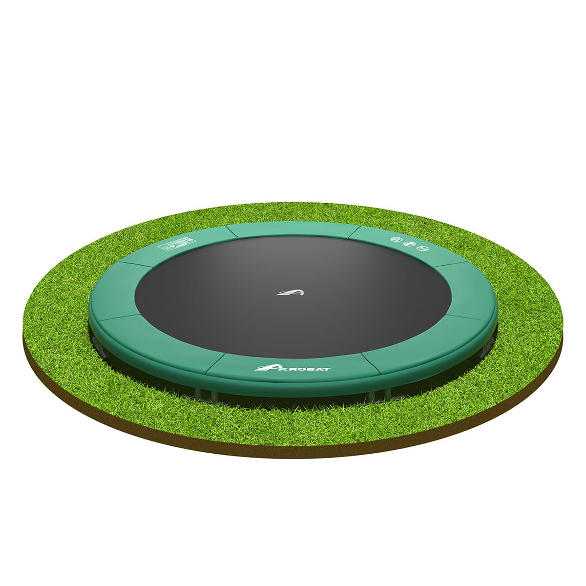 Akrobat Inground Round CutOut Green Black